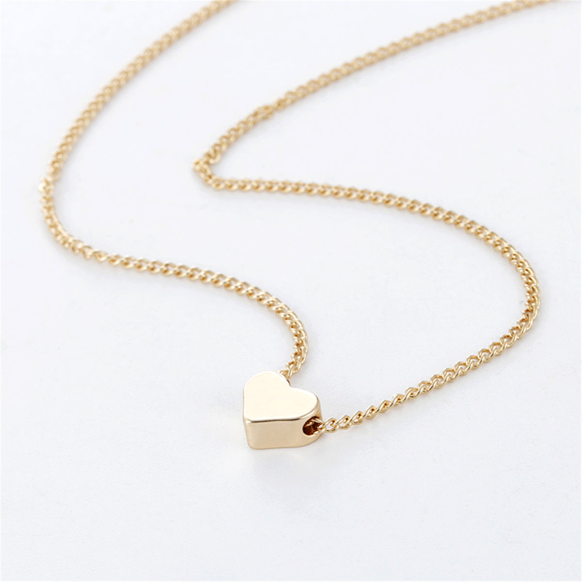 Collier pendentif amour double face