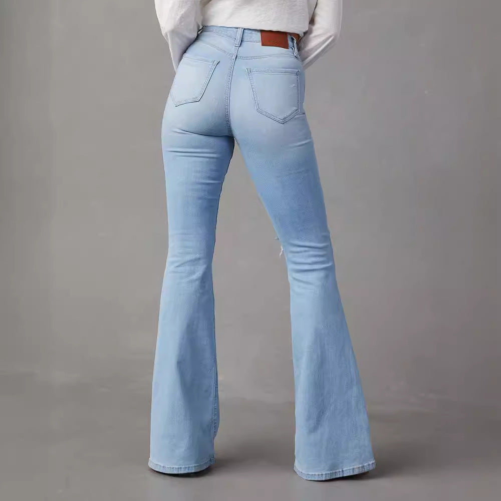 Sofie Temperament Wide-Leg Jeans