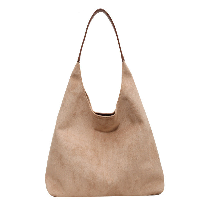 Lily Soft Suede Shoulder Bag