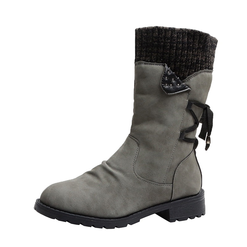 Lily Waterproof Mid-Calf Zipper Boots