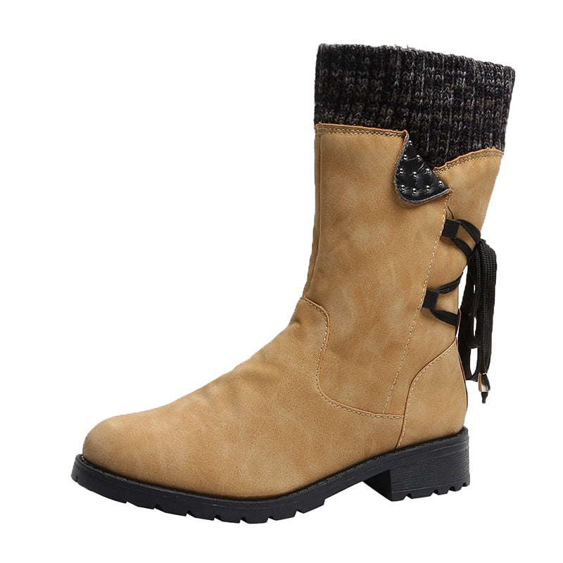 Lily Waterproof Mid-Calf Zipper Boots