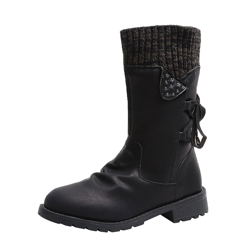 Lily Waterproof Mid-Calf Zipper Boots