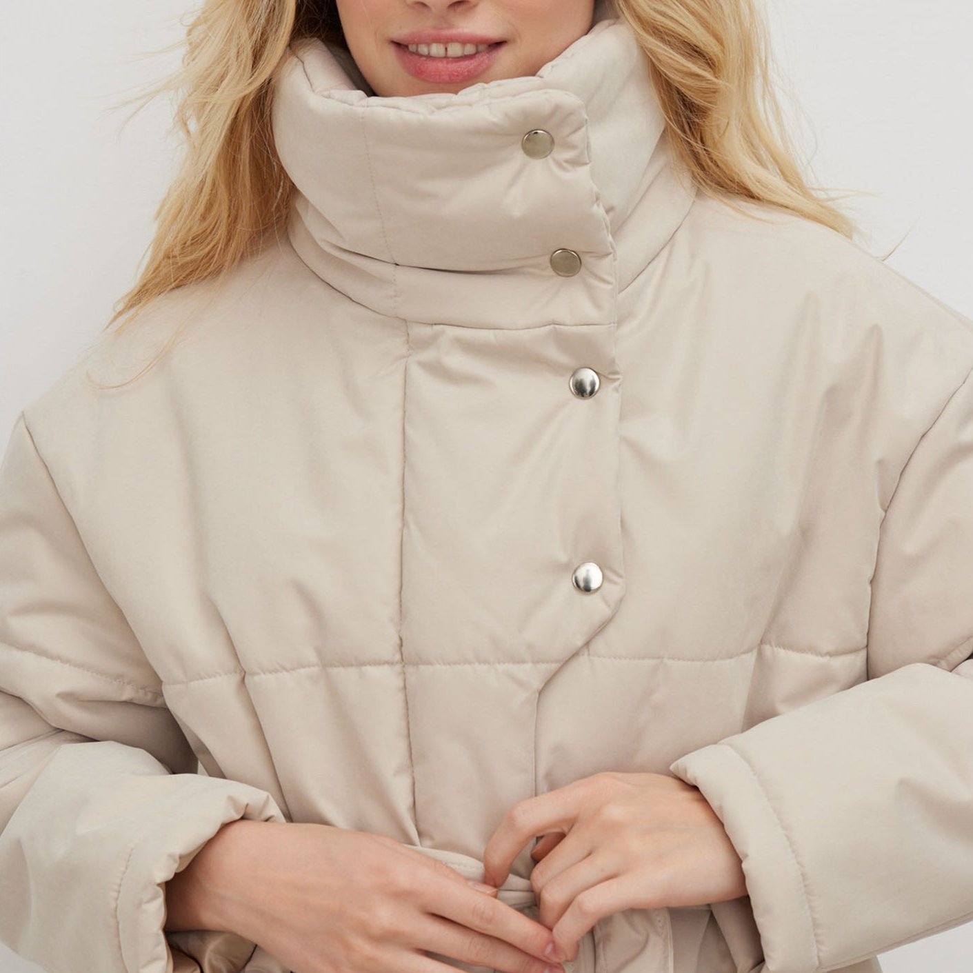 Celeste Belted Puffer Coat