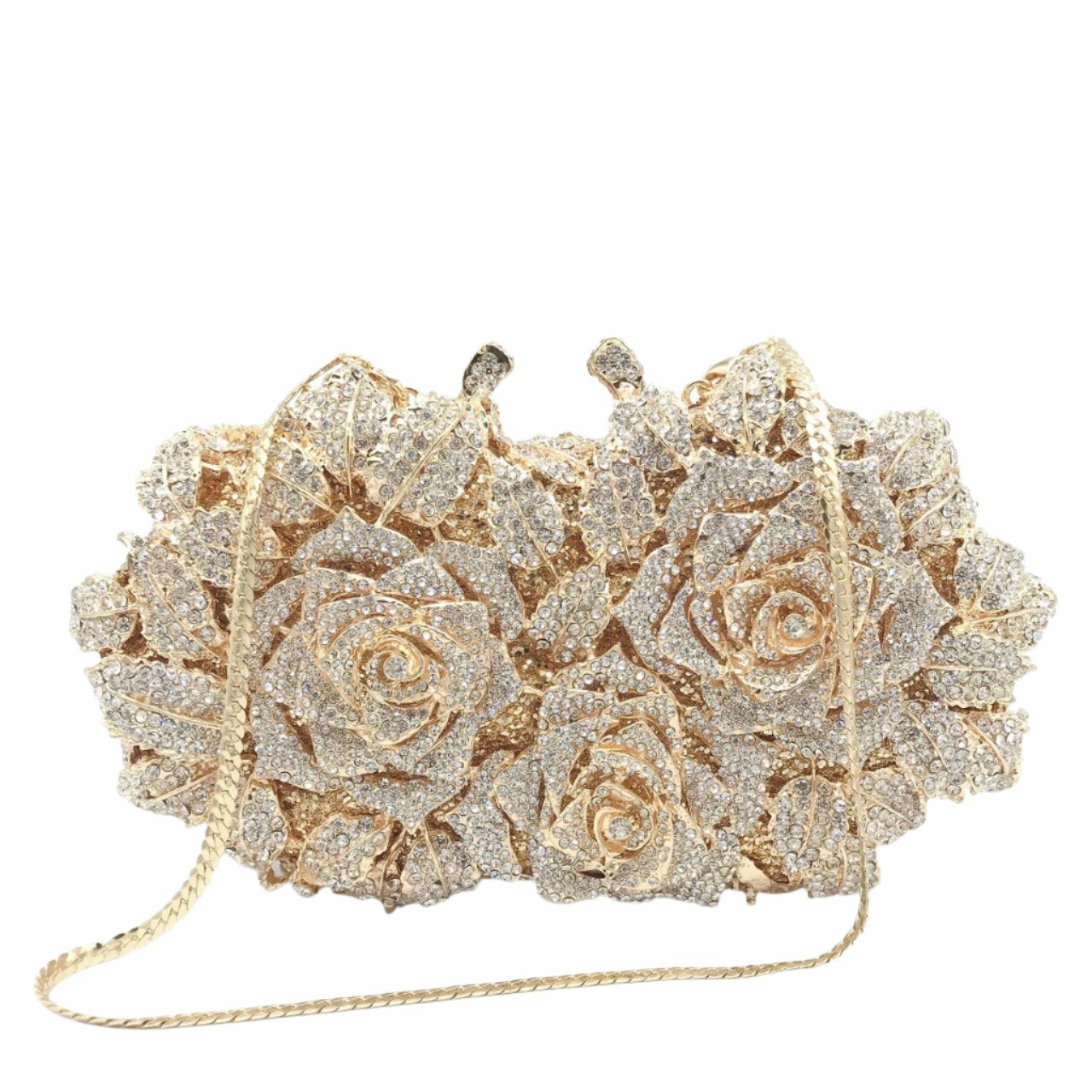 Crystal Rose Evening Clutch