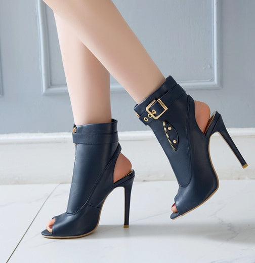 Super High Heel Stiletto Peep-Toe