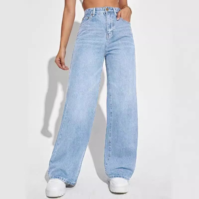 Lily High-Waist Wide-Leg Jeans