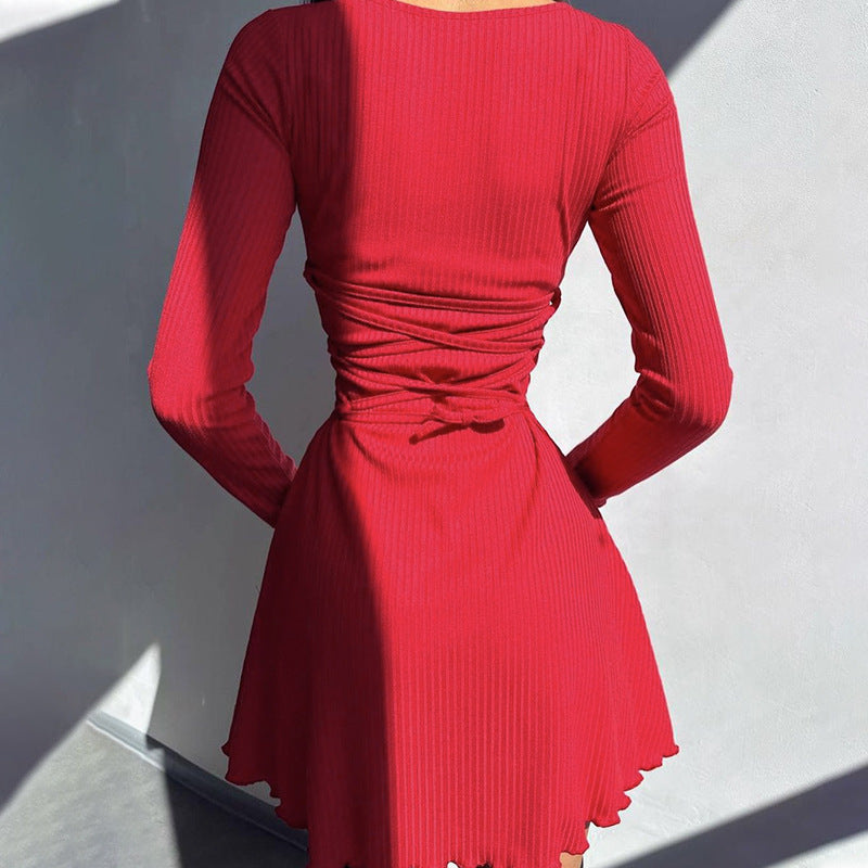 Ava Ribbed Knit Dress