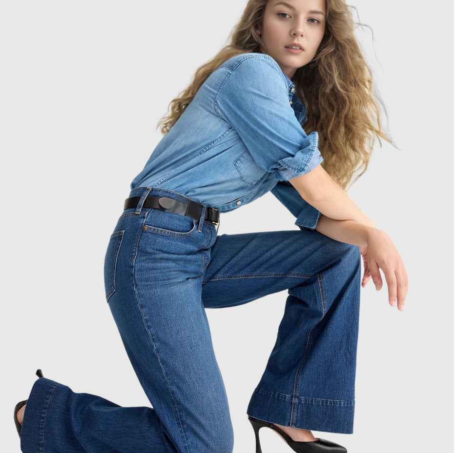 Emma High-Waisted Wide-Leg Jeans