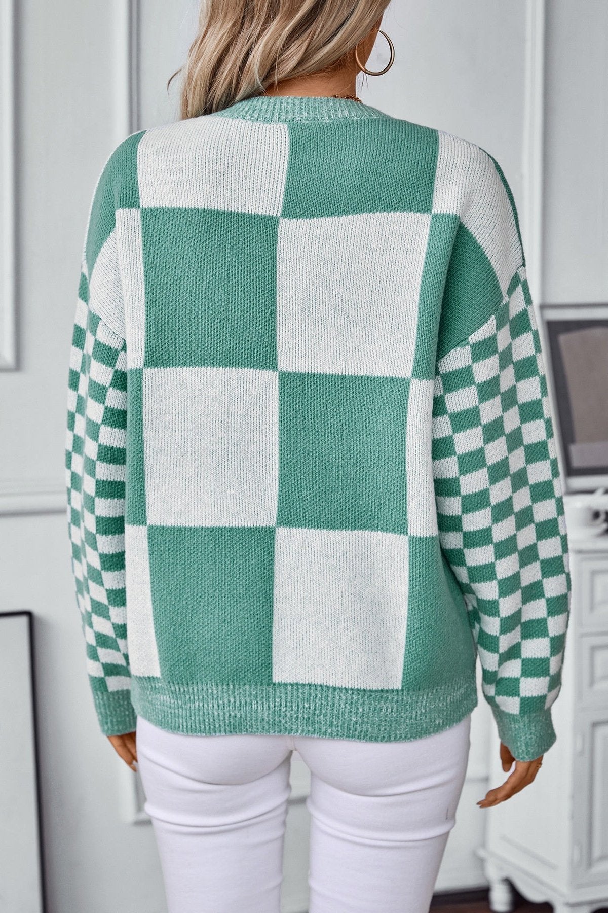 Charlotte Checkerboard Sweater