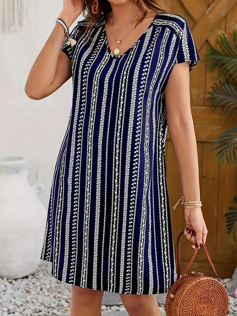 Sophia Boho Stripe Dress