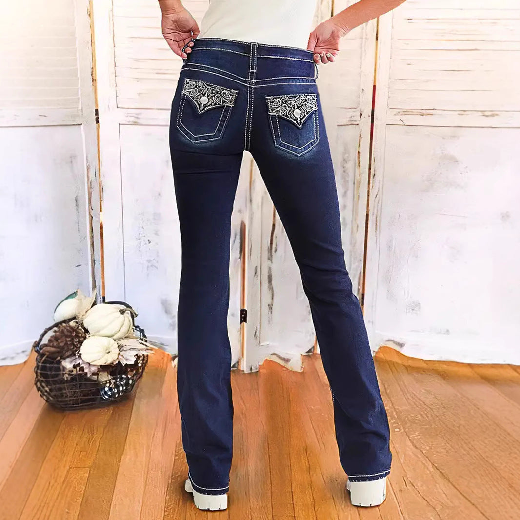 Emma High-Rise Bootcut Jeans