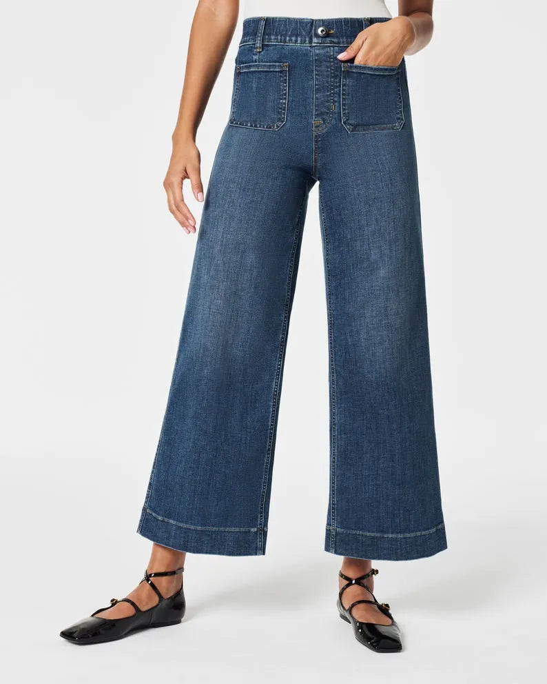 Oprah Wide-Leg High-Waist Jeans