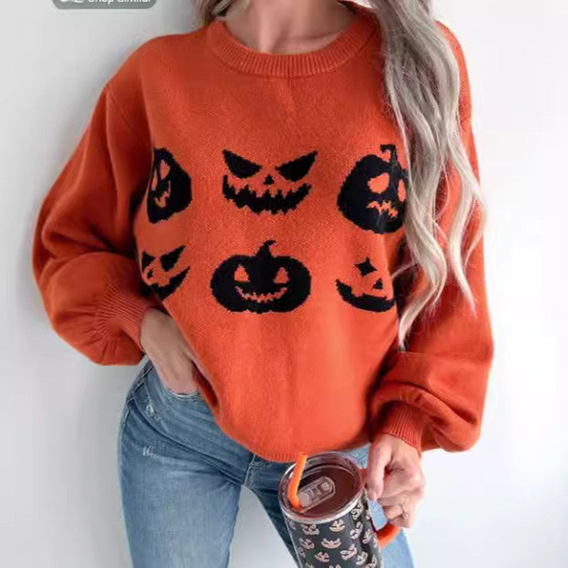 Halloween Pumpkin Sweater