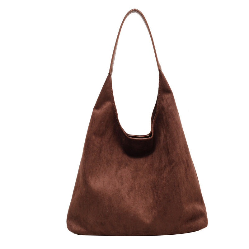 Lily Soft Suede Shoulder Bag