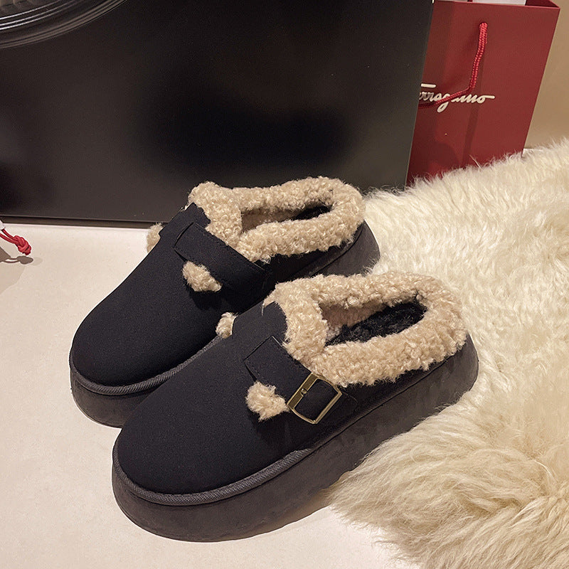 Chloe Cozy Fleece-Lined Mules