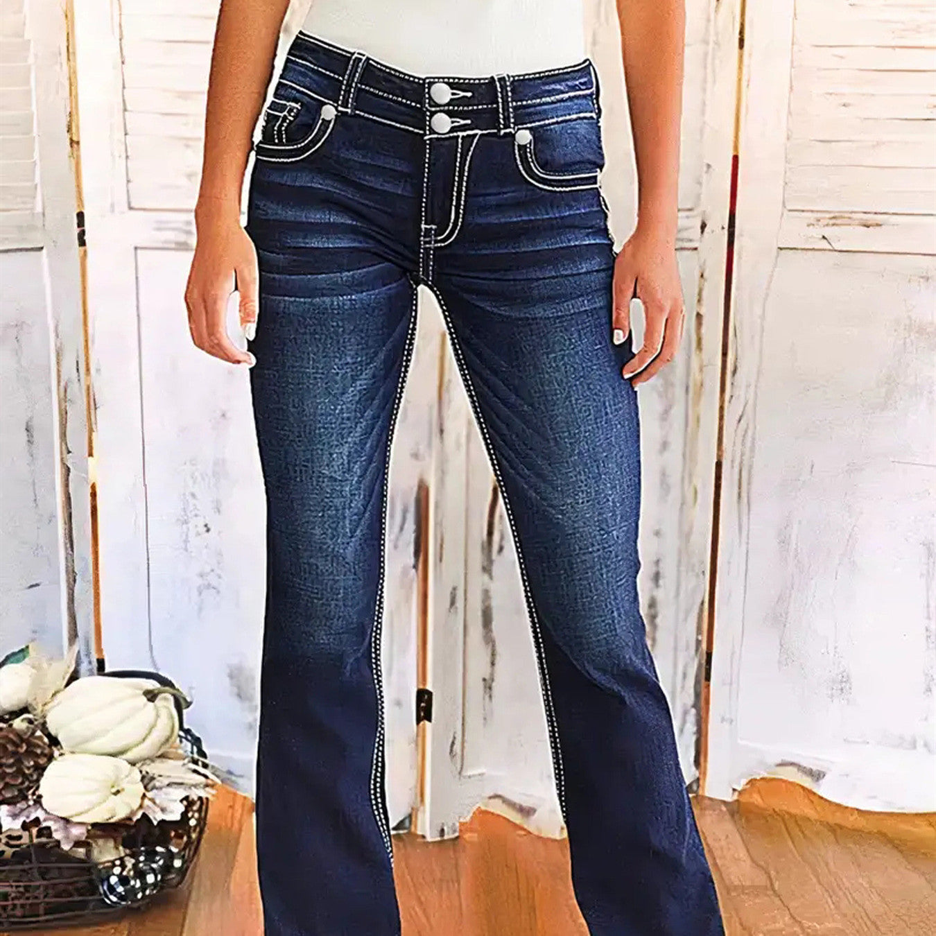 Emma High-Rise Bootcut Jeans