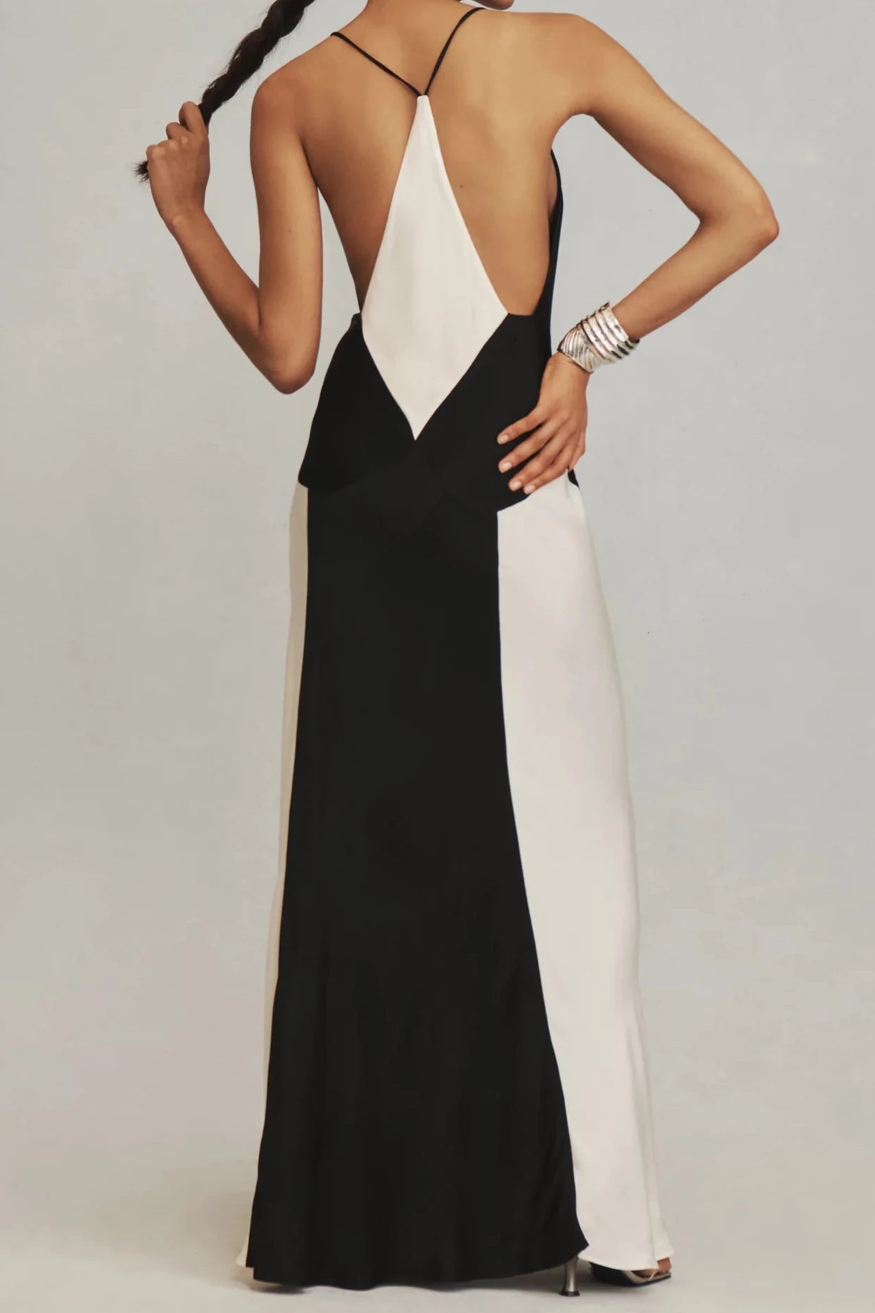 Elena Two-Tone Evening Gown