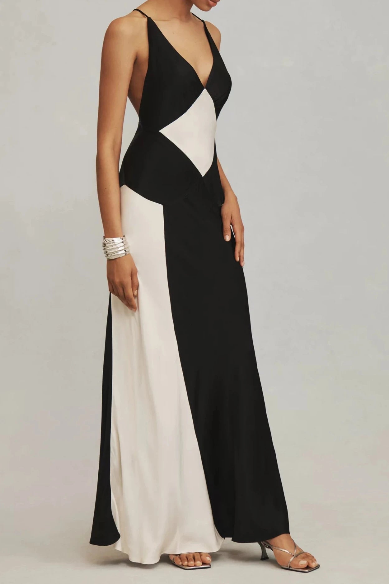 Elena Two-Tone Evening Gown