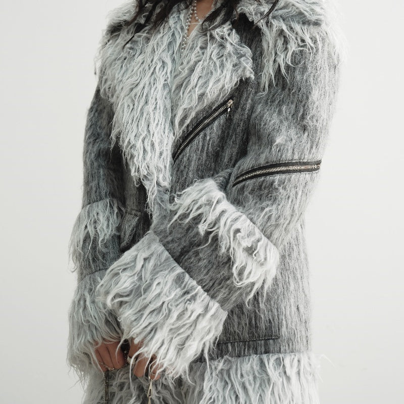 Amelia Faux Fur Accent Coat