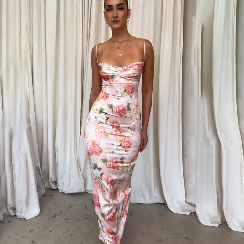 Grace Floral Satin Dress