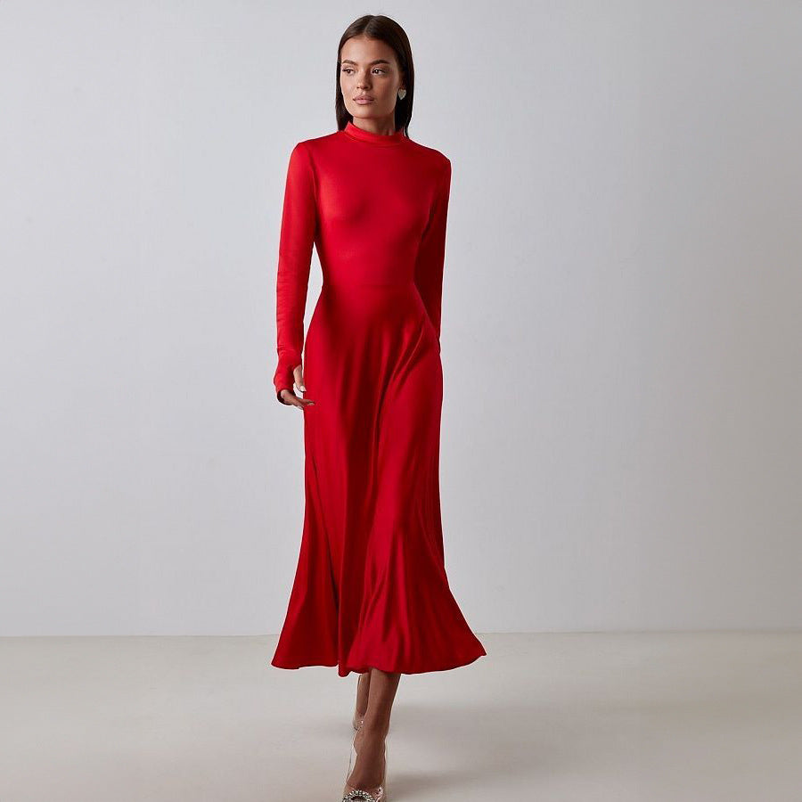 Lila Long-Sleeve Midi Dress