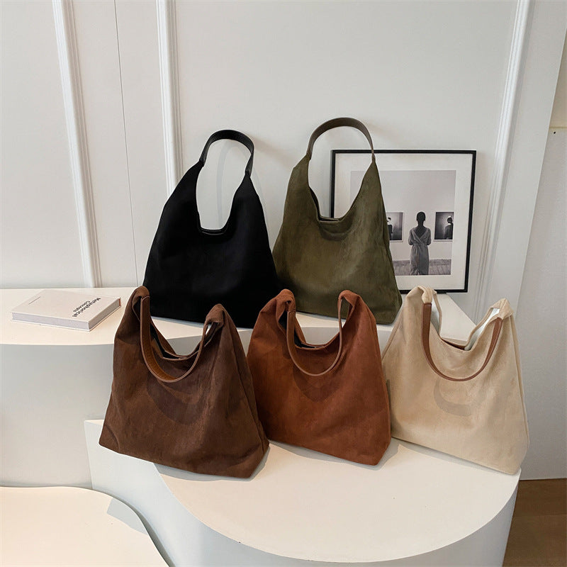 Lily Soft Suede Shoulder Bag