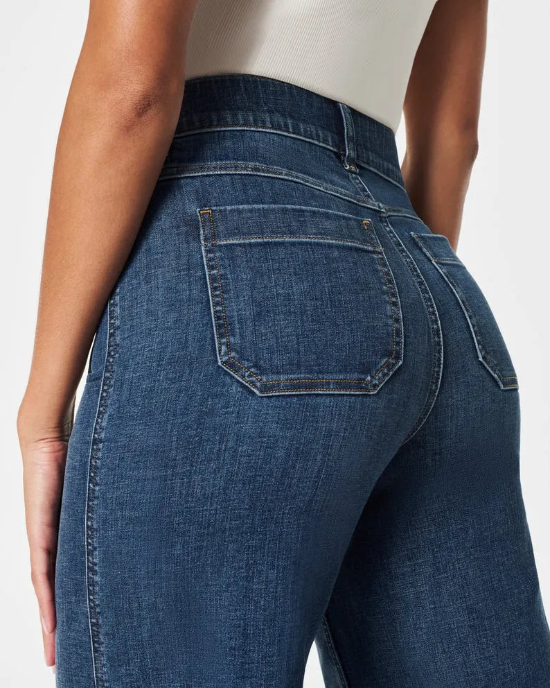 Oprah Wide-Leg High-Waist Jeans