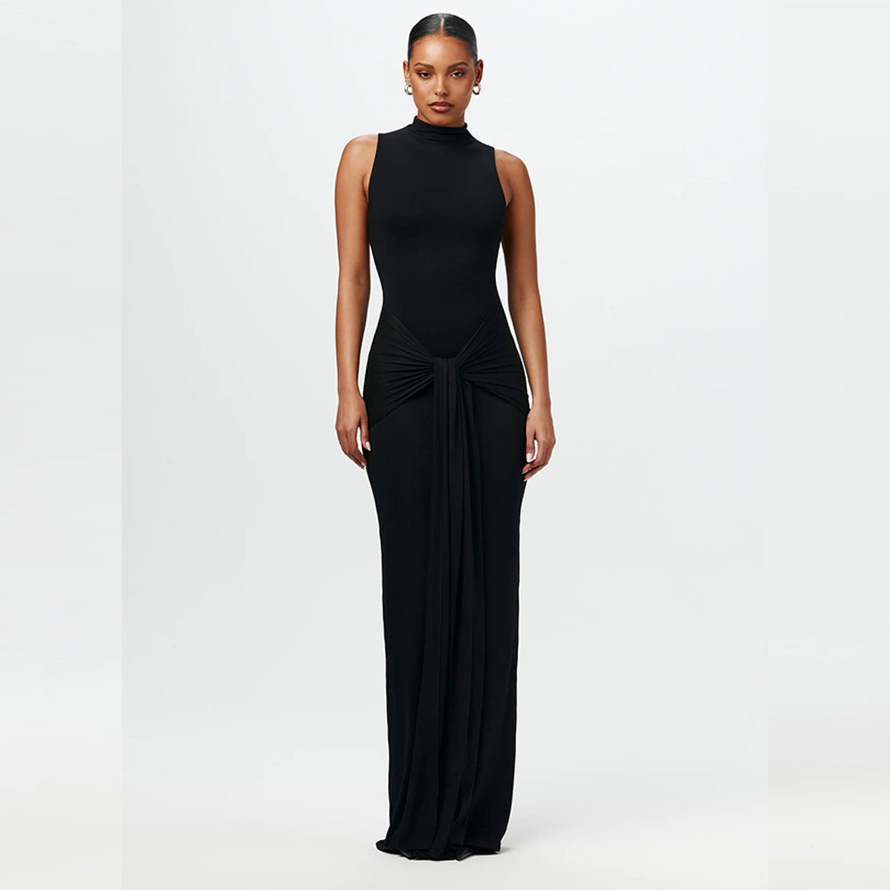 Olivia Knotted Waist Maxi Dress