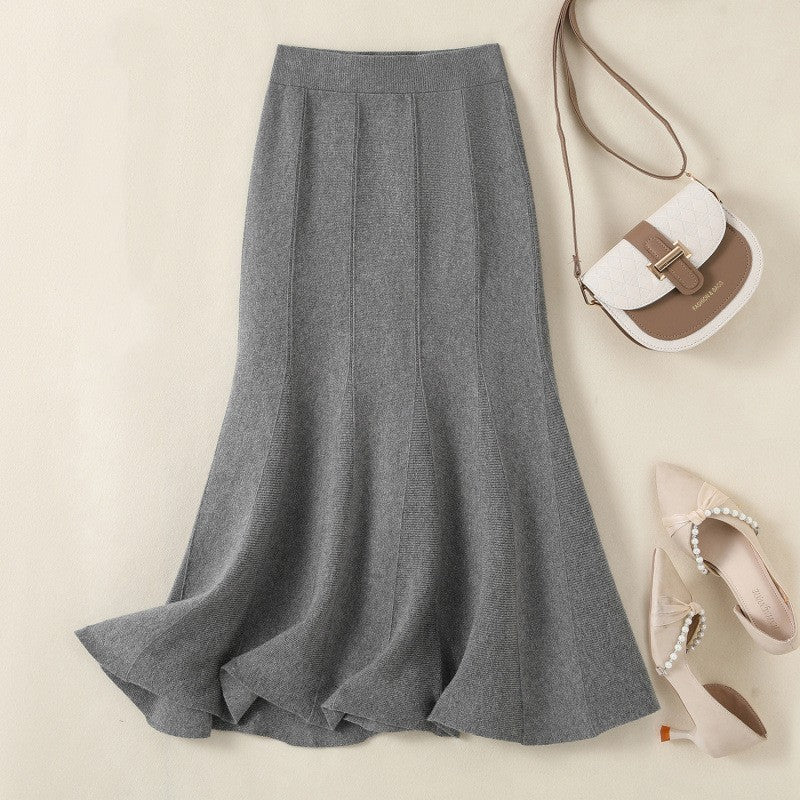 Grace Pleated Knit Skirt