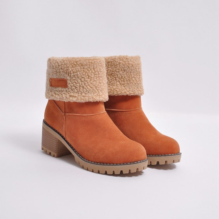 Sofia Faux Fur Ankle Boots