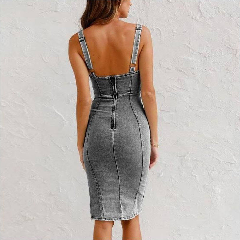 Harper Denim Midi Dress