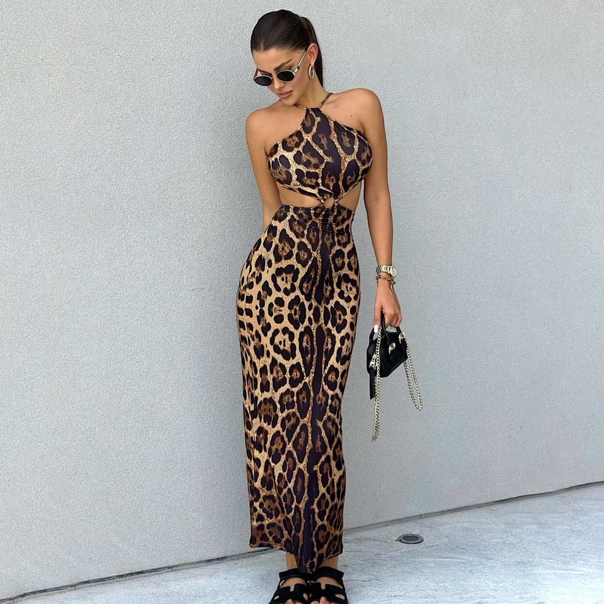 Wild Glam Cutout Maxi Dress