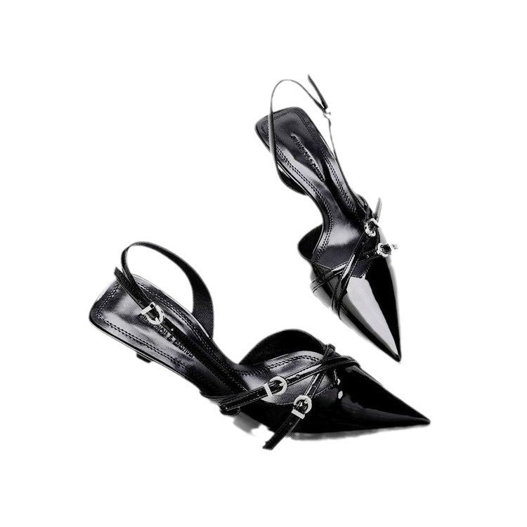 Sophia Patent Slingback Heels