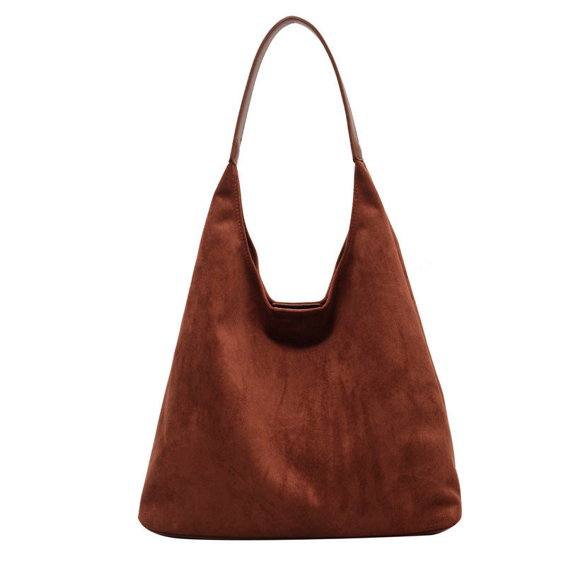 Lily Soft Suede Shoulder Bag