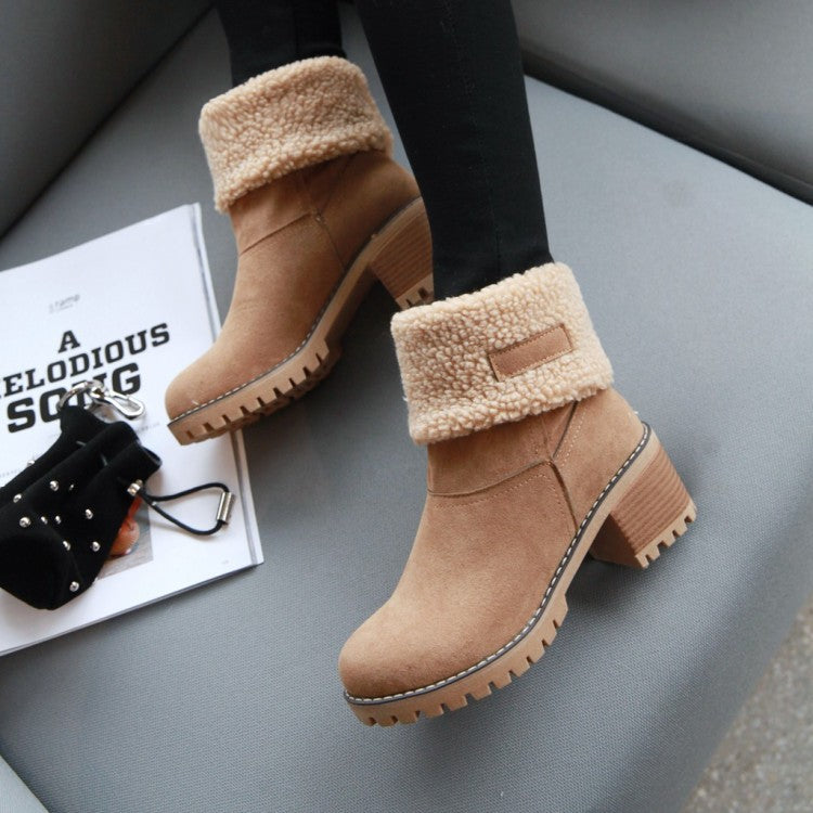 Sofia Faux Fur Ankle Boots