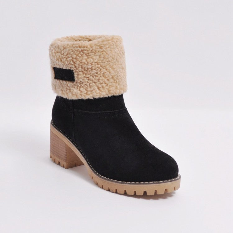 Sofia Faux Fur Ankle Boots