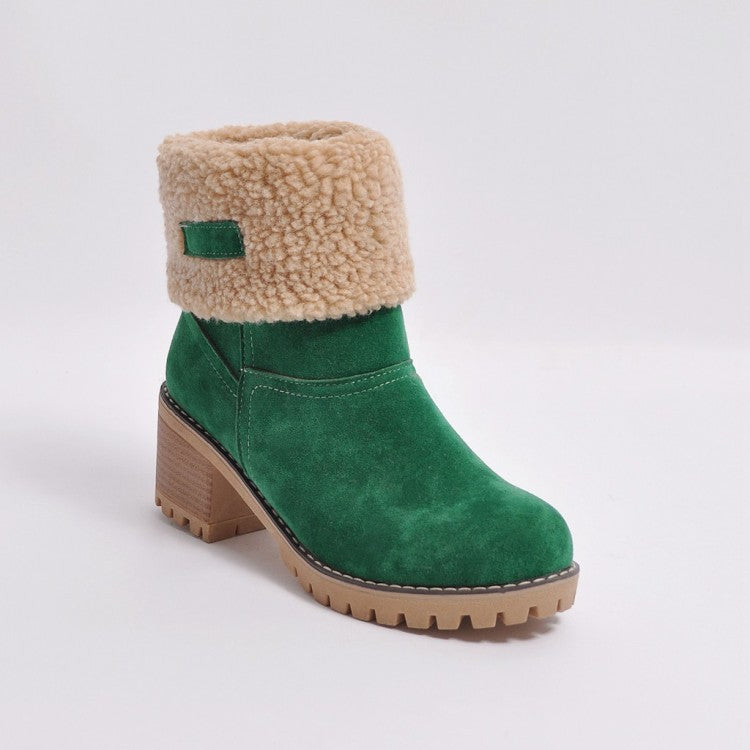 Sofia Faux Fur Ankle Boots