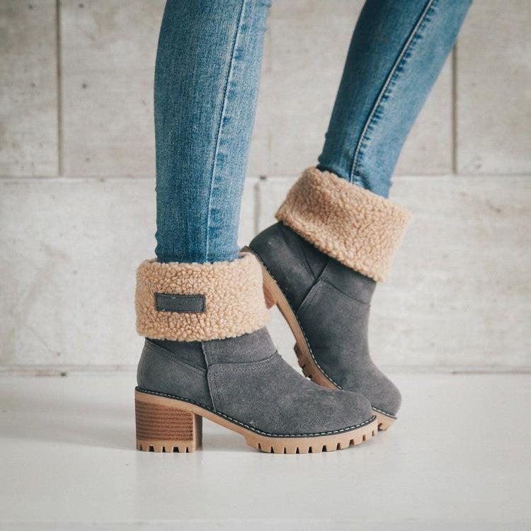 Sofia Faux Fur Ankle Boots