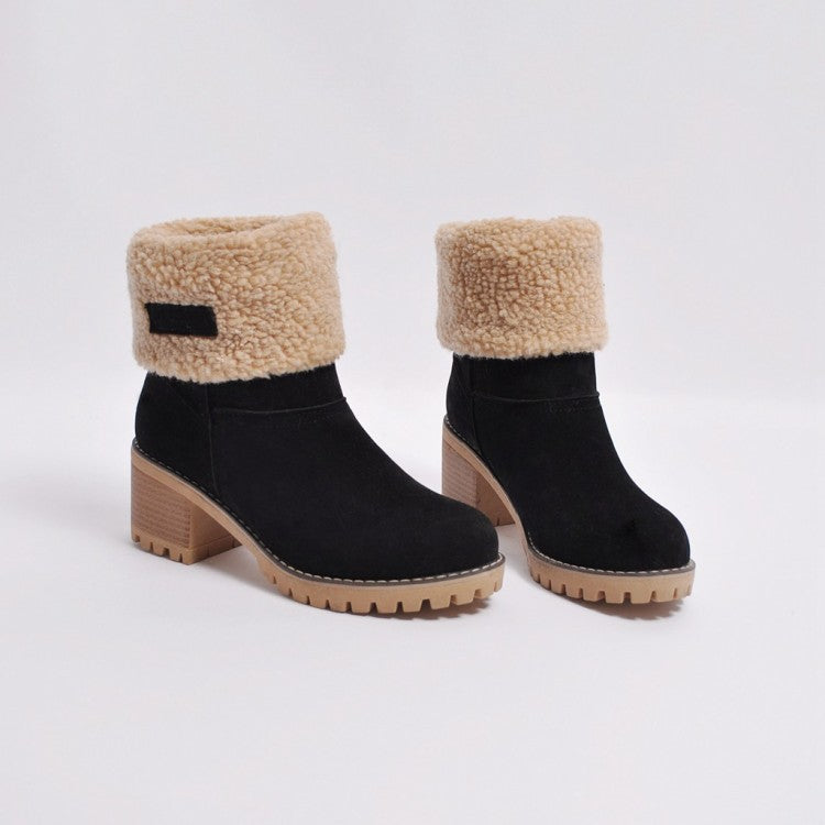 Sofia Faux Fur Ankle Boots