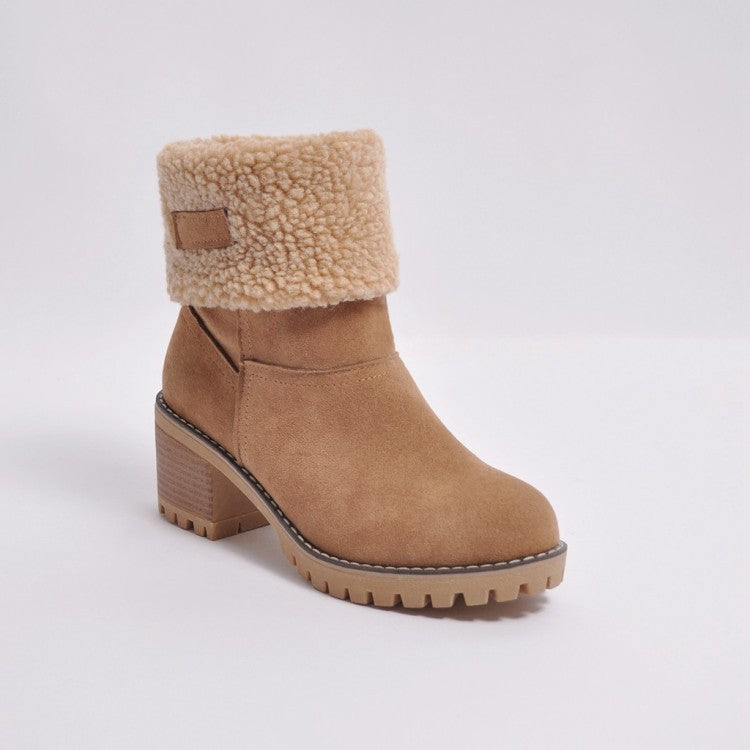 Sofia Faux Fur Ankle Boots