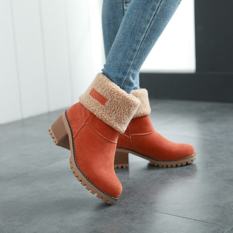 Sofia Faux Fur Ankle Boots