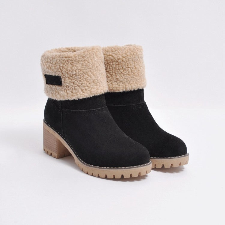 Sofia Faux Fur Ankle Boots