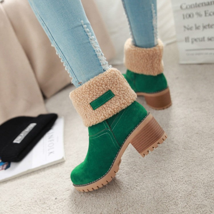 Sofia Faux Fur Ankle Boots