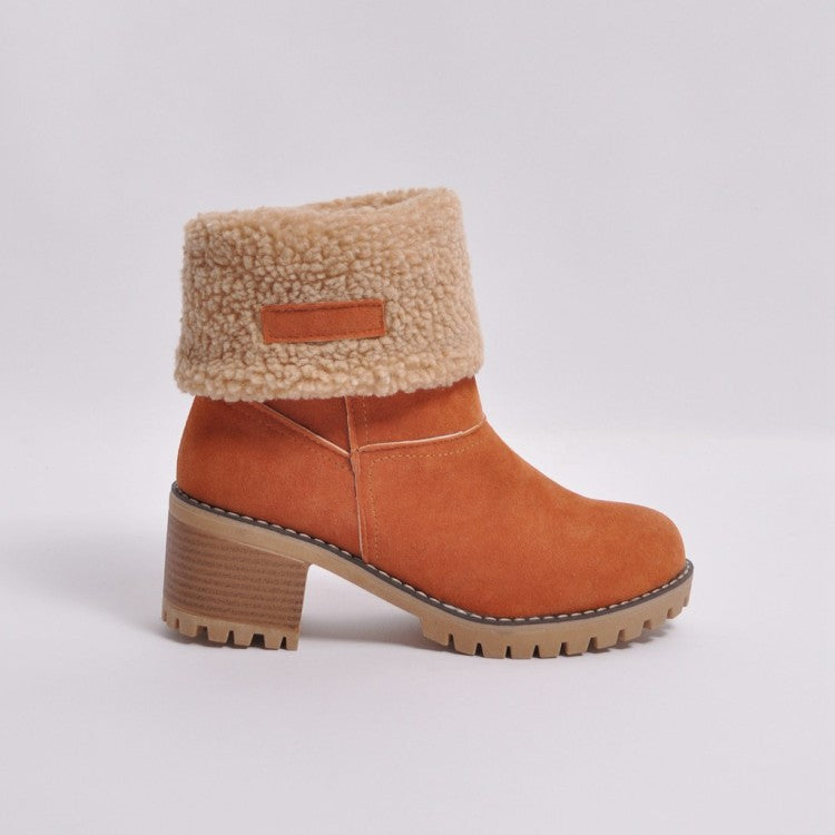 Sofia Faux Fur Ankle Boots