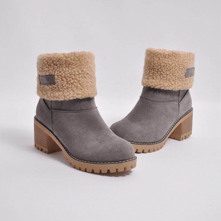 Sofia Faux Fur Ankle Boots