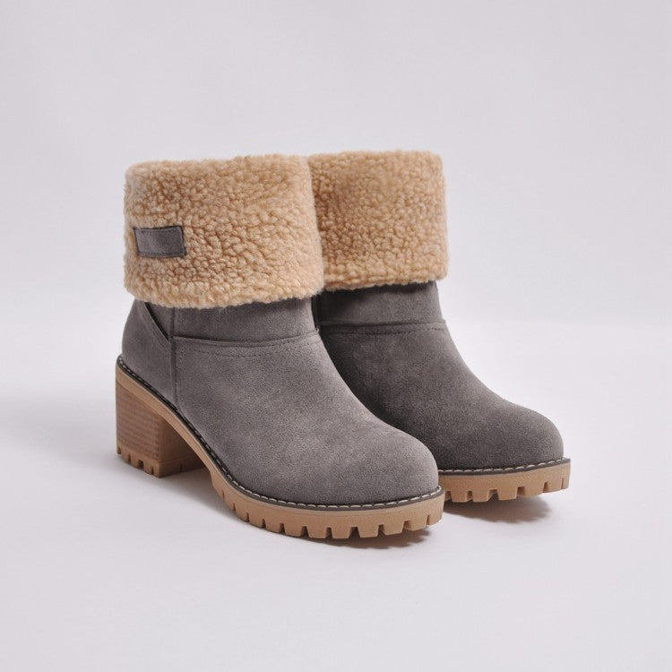 Sofia Faux Fur Ankle Boots