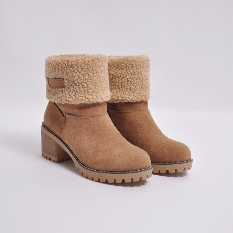 Sofia Faux Fur Ankle Boots