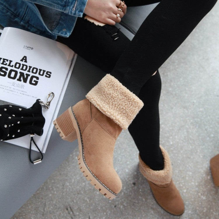 Sofia Faux Fur Ankle Boots