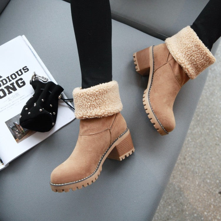 Sofia Faux Fur Ankle Boots