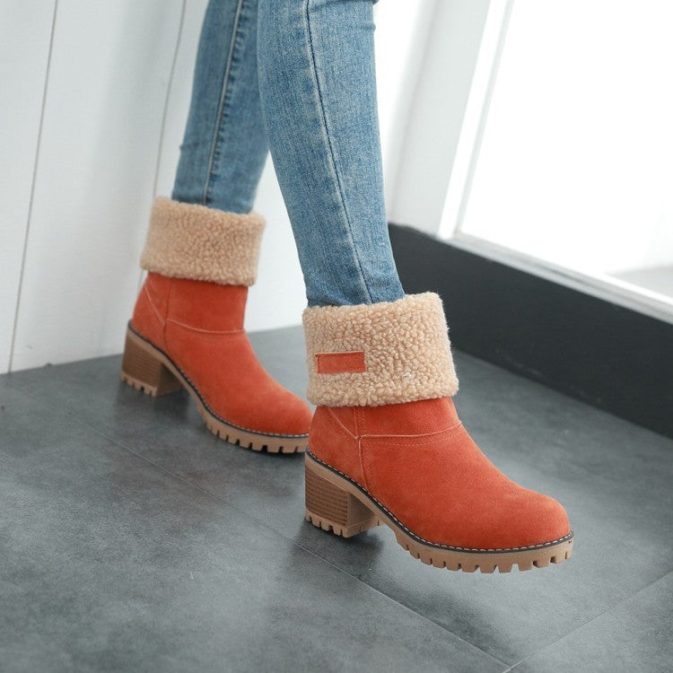 Sofia Faux Fur Ankle Boots